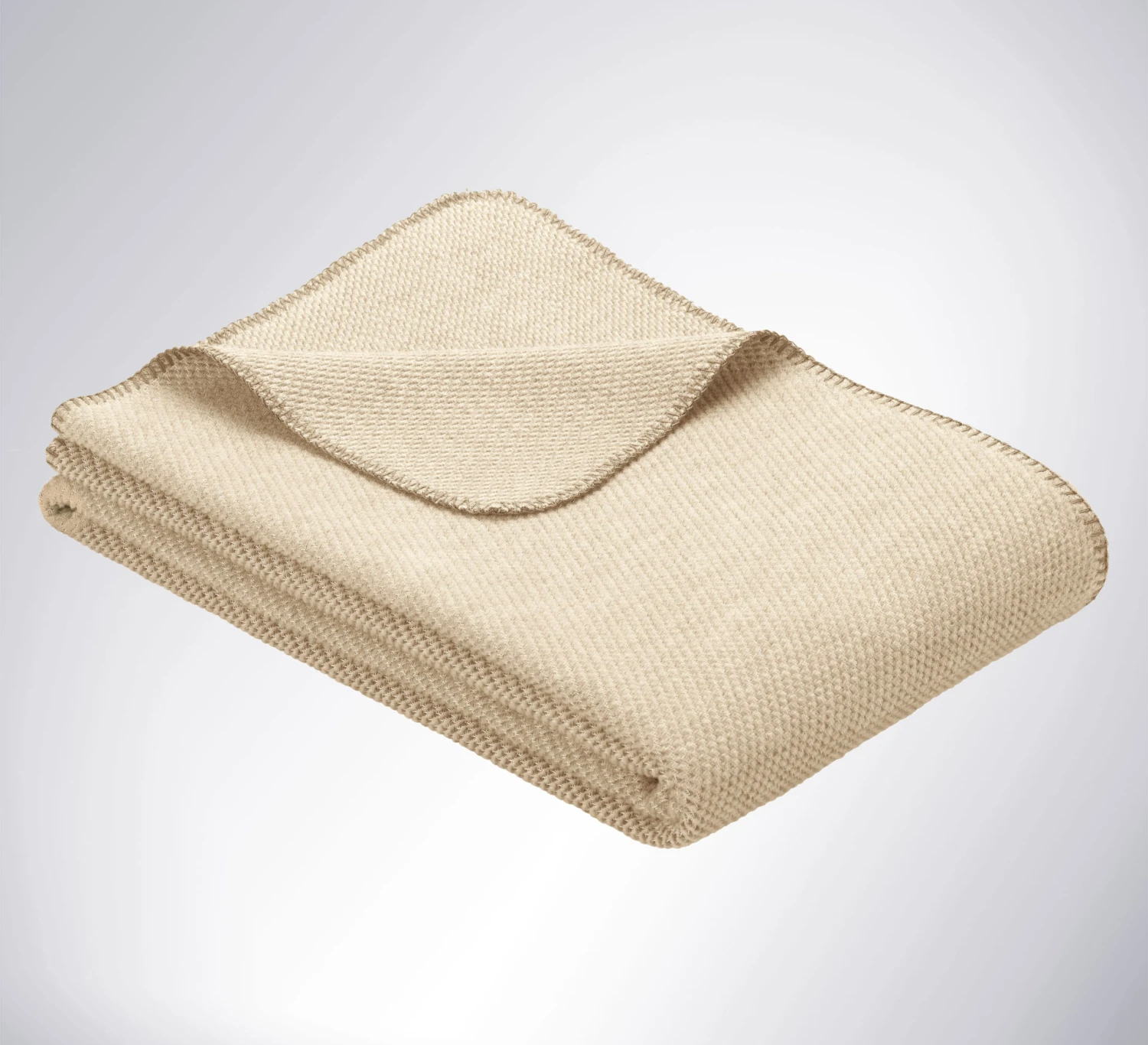 Baumwoll/Schurwoll-Plüschdecke "Tura" – Bild 2