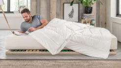 Cashmere/Seide-Kombi-Bettdecke "Oriente-Figura"