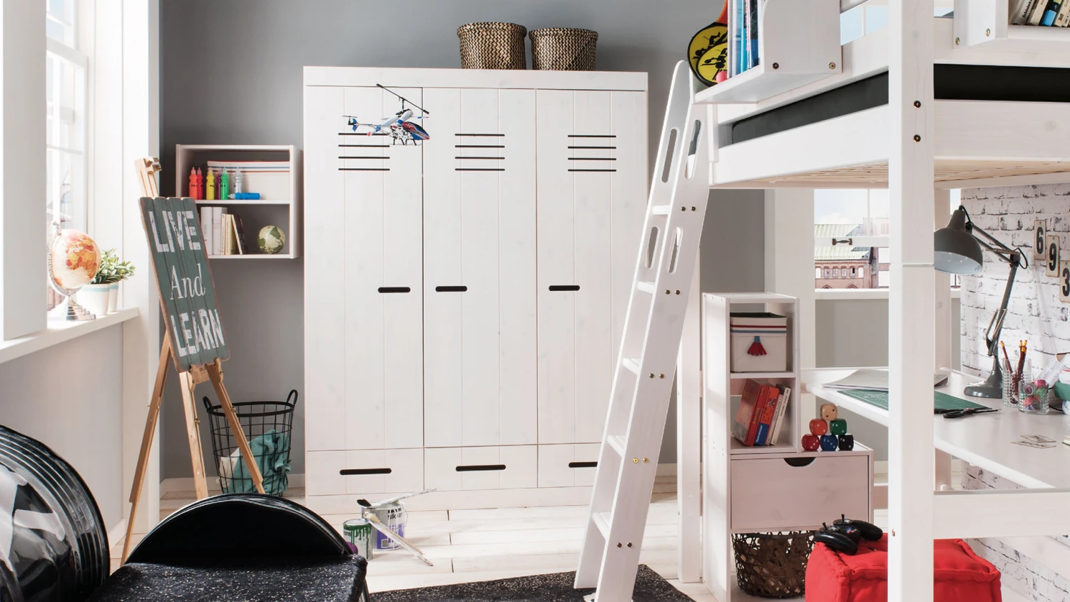 Drehtüren-Kleiderschrank "Junior" – Bild 3