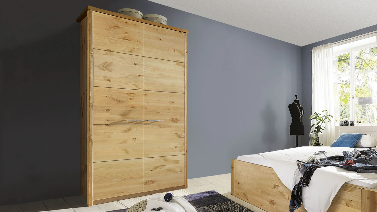 Drehtüren-Kleiderschrank "Midera" – Bild 3