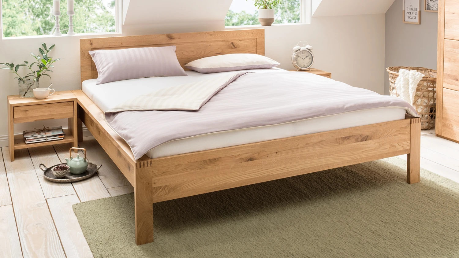 Massivholzbett "Malvesia"