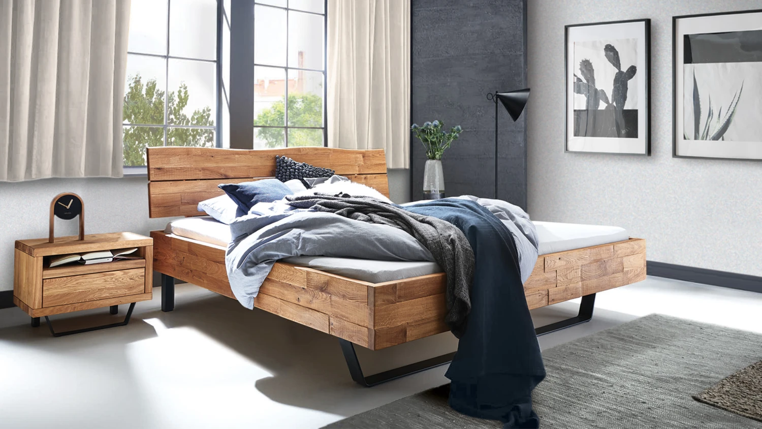 Massivholzbett "Tosco"