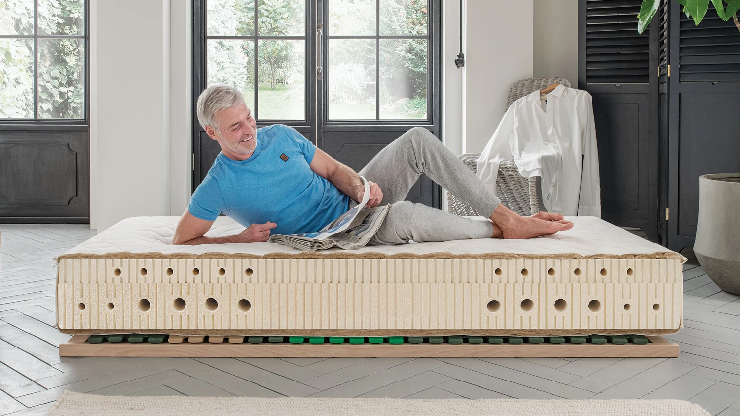 Naturlatex-Matratze "Sana-Ortho"