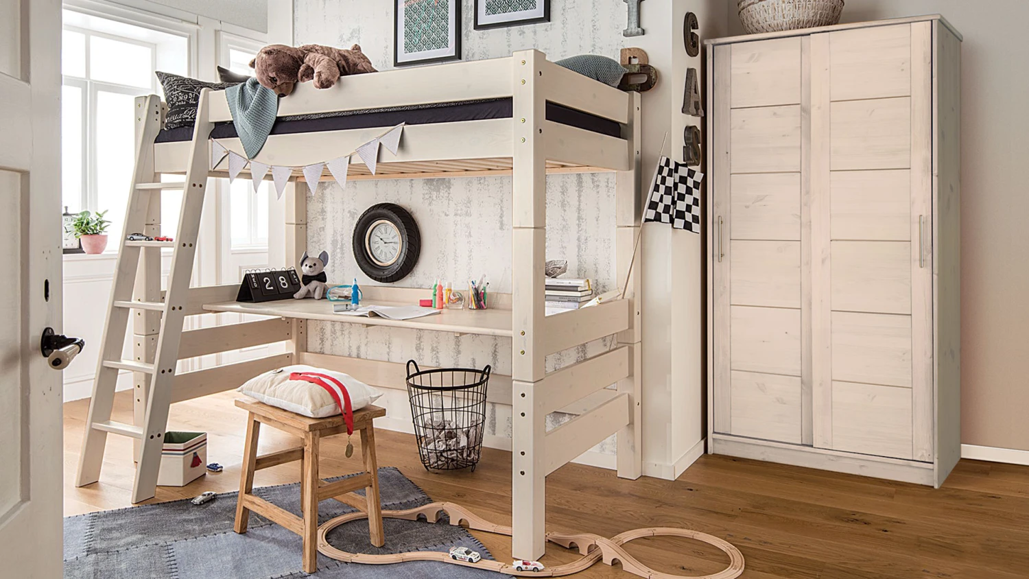 Schiebetüren-Kleiderschrank "Kiddy" – Bild 3