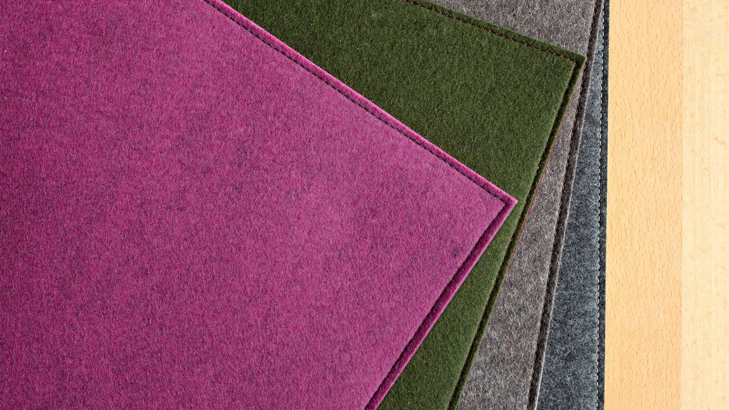 Wende-Filz-Sitzkissen "Rolva"