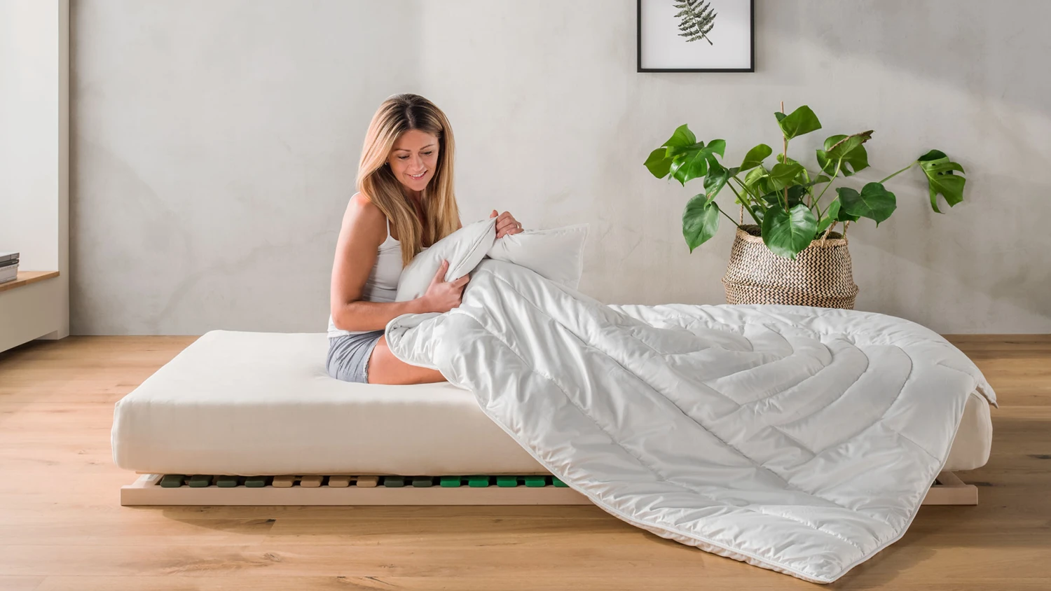 Baumwoll-Duo-Bettdecke "Cotona-Figura"