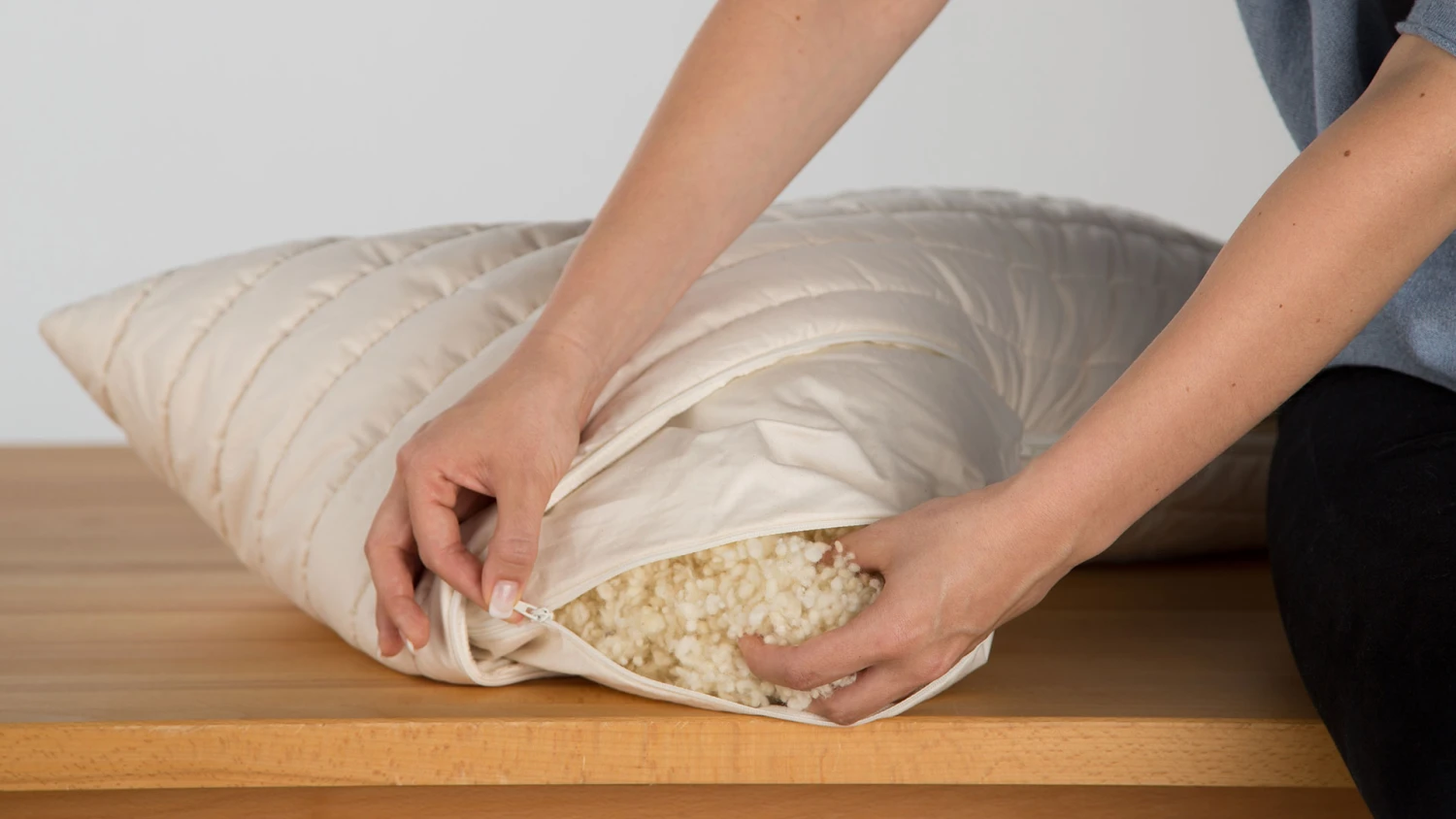 Wollflocken-Kinderkopfkissen "Pecora" – Bild 7